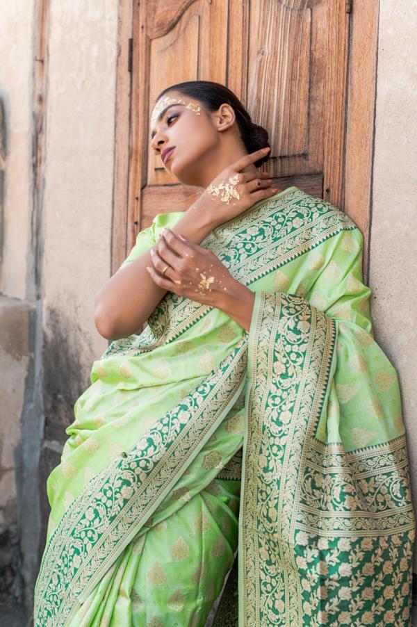 Rajyog Kiyana Silk Fancy Weaving Saree Collection